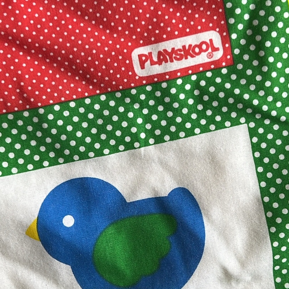 VINTAGE Playskool baby Fold n’ go activity quilt 1987 Playskool Inc. Hasbro - Picture 3 of 12
